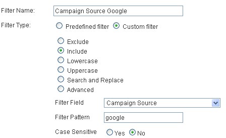Campaign source Google